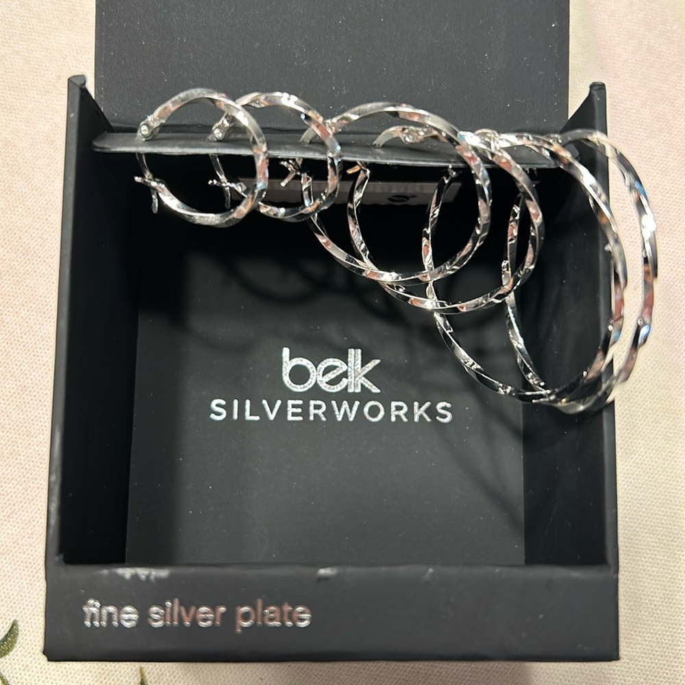 Belk Silverworks Hoop earrings